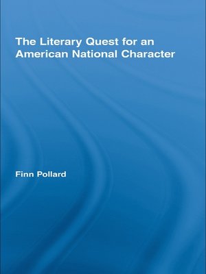 cover image of The Literary Quest for an American National Character